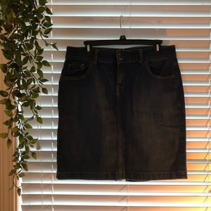 Dark jean skirt